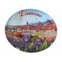 Piatto da souvenir del panorama di Firenze FI20