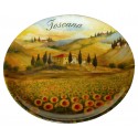 Piatto di ceramica Toscana Girasoli TS1