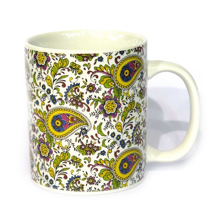 Tazza in ceramica stile cachemire