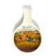 Posamestolo in ceramica toscana papaveri