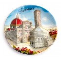 Piatto da souvenir di Piazza Duomo di Firenze FI25