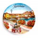 Piatto ø20 cm FI28 Ponte vecchio con carrozza