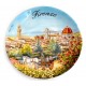 Piatto ø20 cm FI29 Panorama di Firenze con carrozza