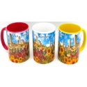 Mug in ceramica di San gimignano fotografico