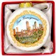 Pallina di natale con San gimignano panorama