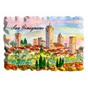 Roccetta magnetica con San gimignano al tramonto