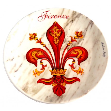 Piatto da souvenir con il Giglio di firenze