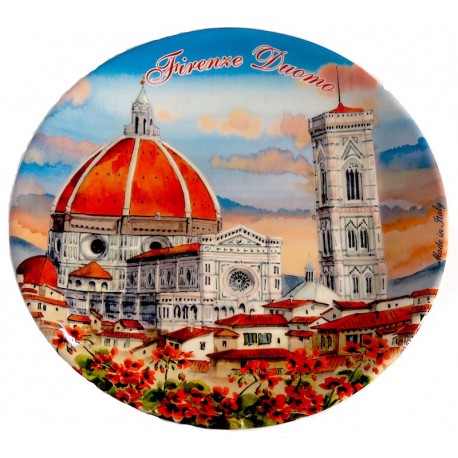 Piatto da souvenir di Firenze al tramonto FI31