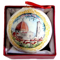 Pallina di natale da souvenir con il Duomo di Firenze FI32