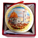 Pallina di natale da souvenir con il Duomo al tramonto