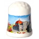 Ditale da souvenir con piazza del Duomo FI25