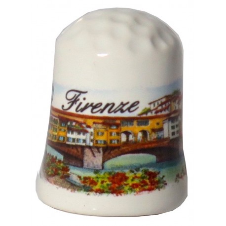 Ditale da souvenir con il Ponte vecchio di Firenze FI28