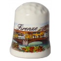 Ditale da souvenir con il Ponte vecchio di Firenze FI28