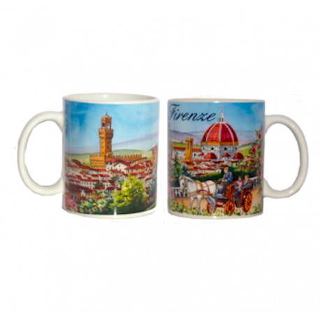 Minimug da souvenir con il panorama di Firenze