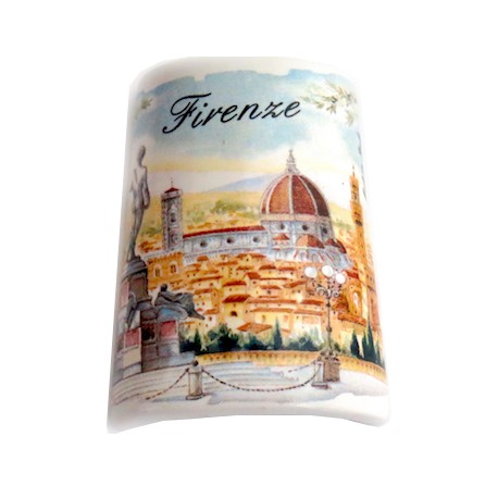 Souvenir magnetico tegolina con il piazzale michelangelo FI17
