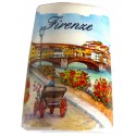Souvenir magnetico tegolina con il Ponte vecchio FI28