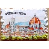 Marmino magnetico con il panorama di Firenze