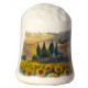 Ditale in ceramica con la campagna toscana TS1