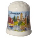 Ditale in ceramica con i monumenti della Toscana TS3