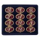65-R  LETTERE CON STRASS ROSSE