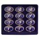 65-B LETTERE SMALTO BLU CON STRASS
