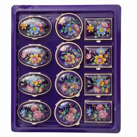 Portapillole medie Fiori blu
